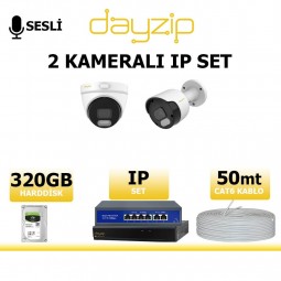 Dayzip 2mp 2 Kameralı Sesli IP Kamera Seti